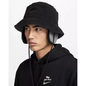 Nike Apex Winterized Bucket Hat Sportswear Cap Casual Black FZ2205 010 Unisex L